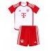 Bayern Munich Alphonso Davies #19 Heimtrikotsatz Kinder 2023-24 Kurzarm (+ Kurze Hosen)
